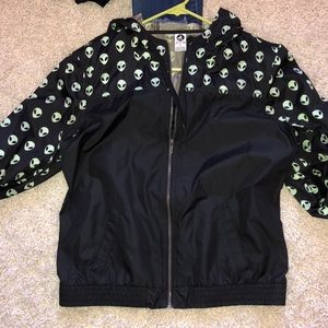 alien windbreaker glow in the dark